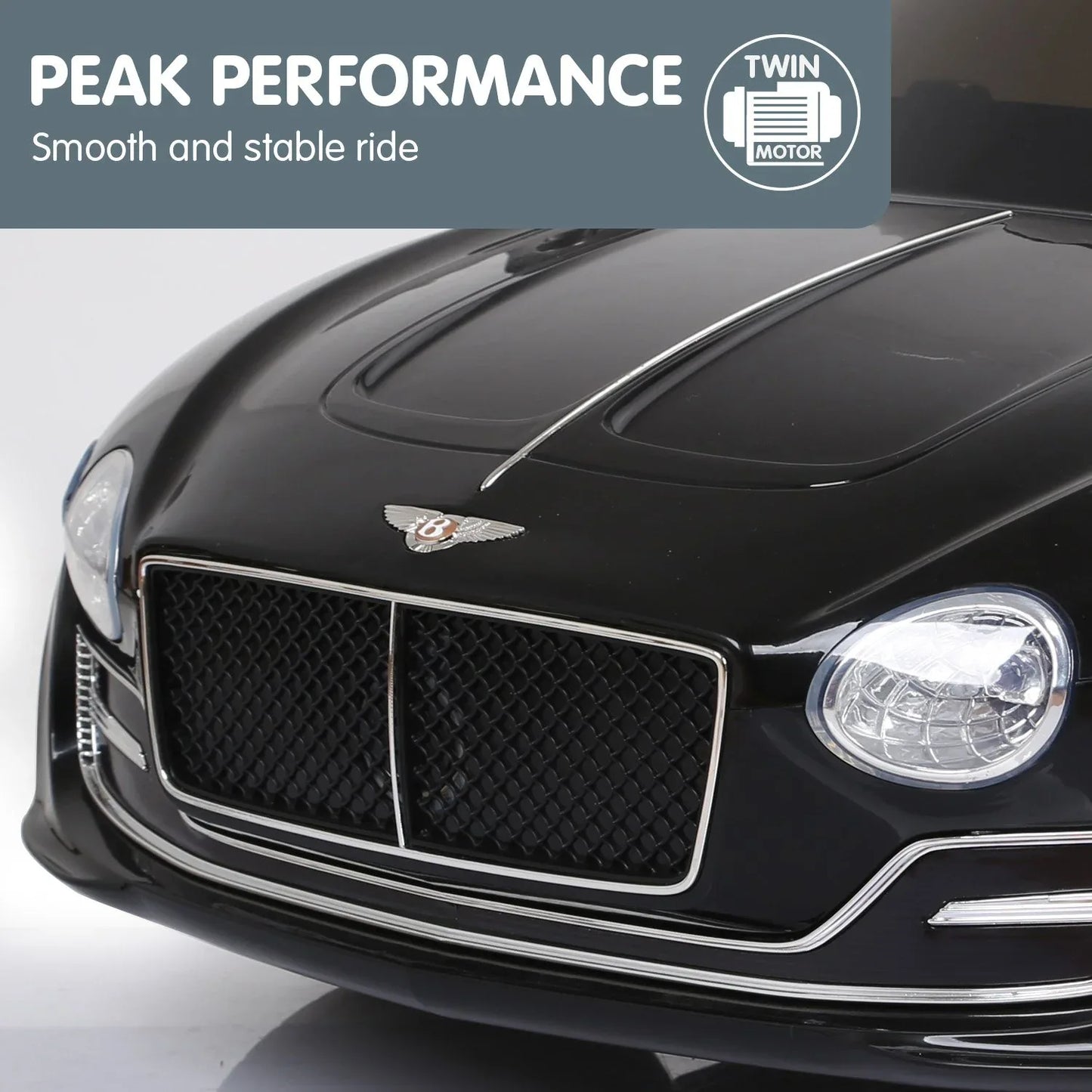 Kahuna Bentley Exp 12 Licensed Speed 6E Electric Kids Ride On Car Black - Mekamart Australia