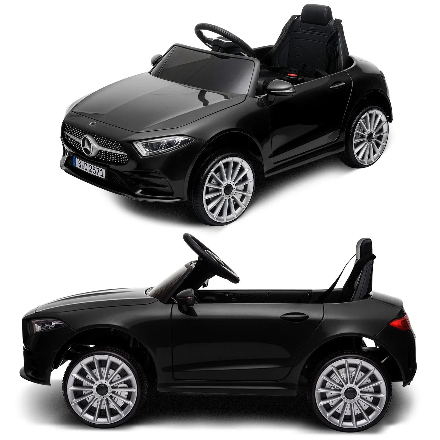 Kahuna Mercedes Benz CLS 350 Kids Electric Ride On Car with Remote Control - Black - Mekamart Australia