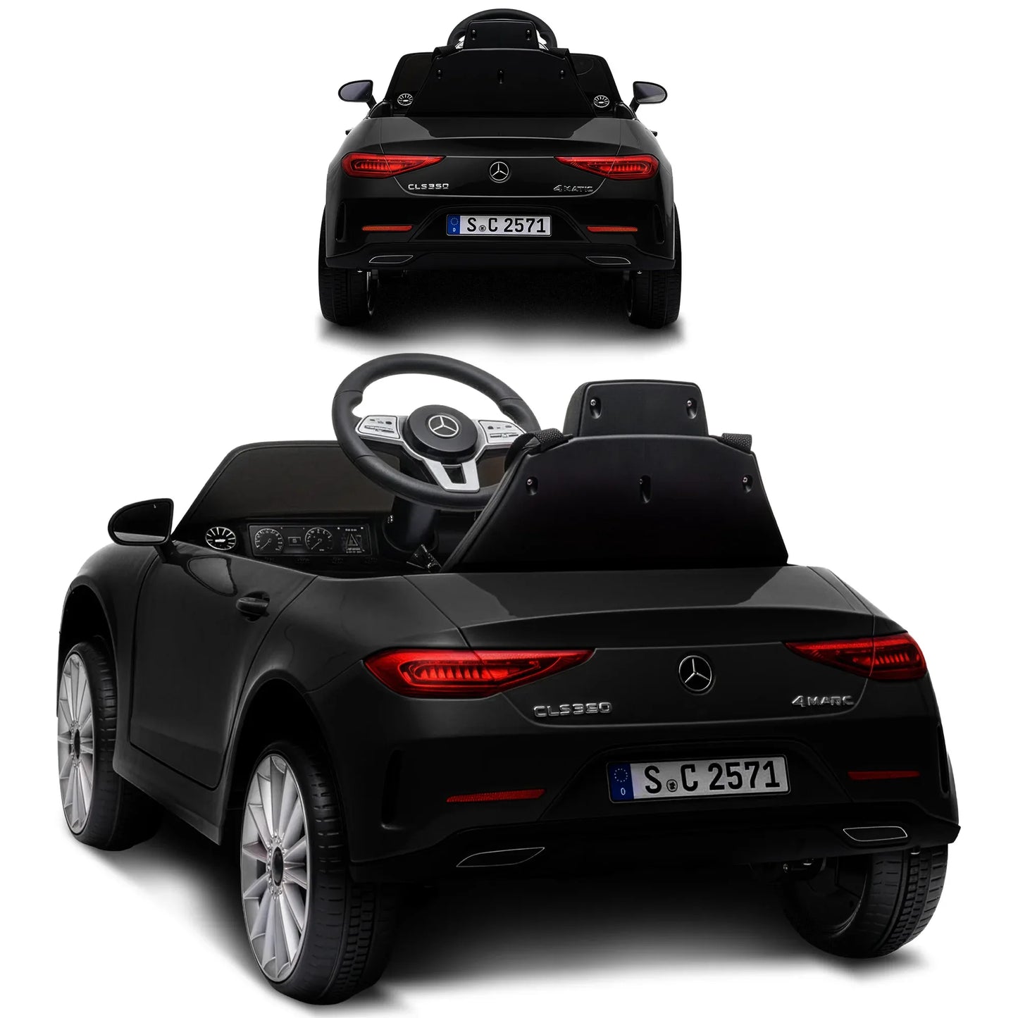 Kahuna Mercedes Benz CLS 350 Kids Electric Ride On Car with Remote Control - Black - Mekamart Australia