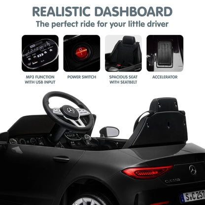 Kahuna Mercedes Benz CLS 350 Kids Electric Ride On Car with Remote Control - Black - Mekamart Australia