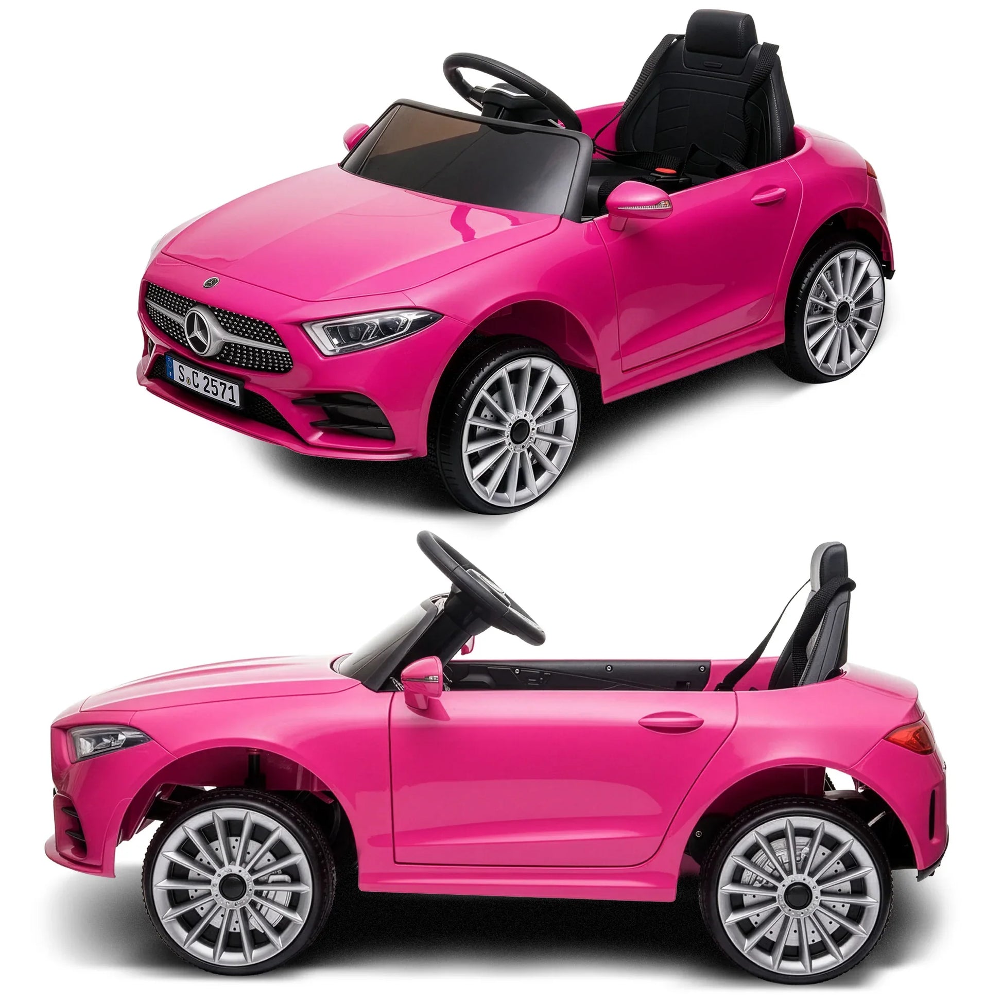 Kahuna Mercedes Benz CLS 350 Kids Electric Ride On Car with Remote Control - Pink - Mekamart Australia