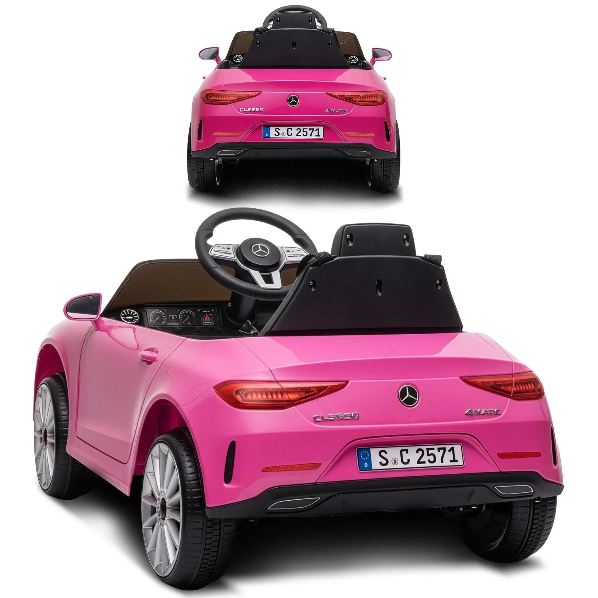 Kahuna Mercedes Benz CLS 350 Kids Electric Ride On Car with Remote Control - Pink - Mekamart Australia