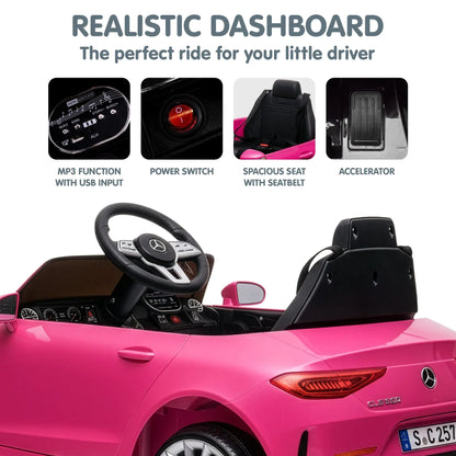 Kahuna Mercedes Benz CLS 350 Kids Electric Ride On Car with Remote Control - Pink - Mekamart Australia