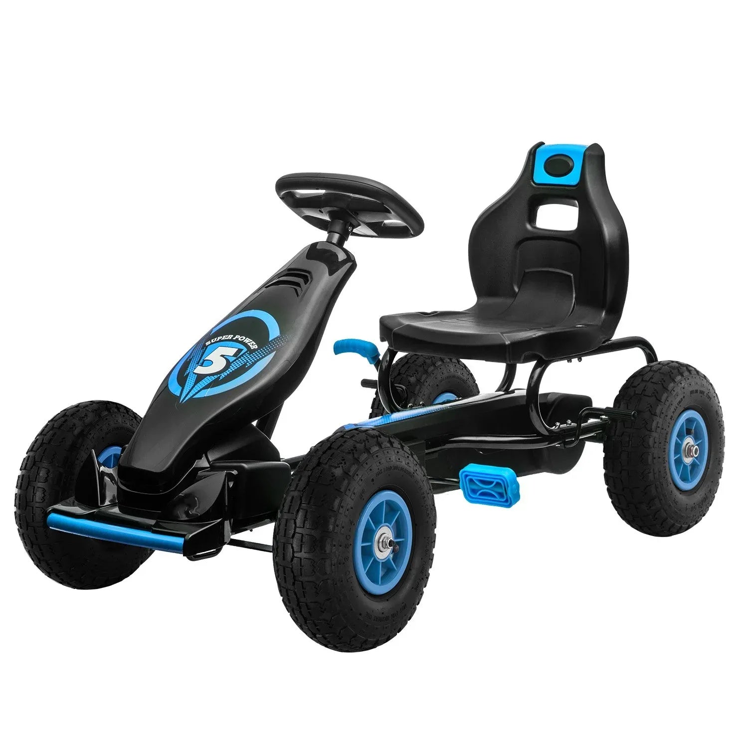 Kahuna G18 Kids Ride On Pedal Go Kart - Blue - Mekamart Australia