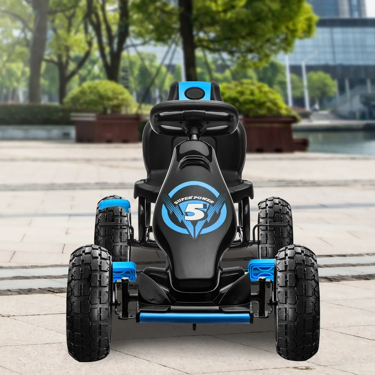 Kahuna G18 Kids Ride On Pedal Go Kart - Blue - Mekamart Australia