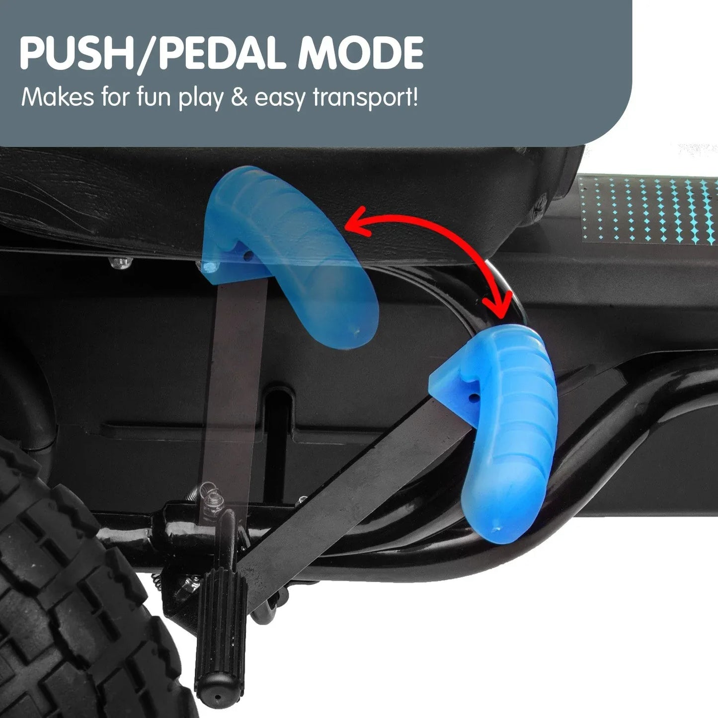 Kahuna G18 Kids Ride On Pedal Go Kart - Blue - Mekamart Australia