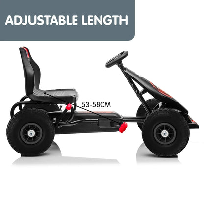 Kahuna G18 Kids Ride On Pedal Powered Go Kart Racing Style - Red - Mekamart Australia