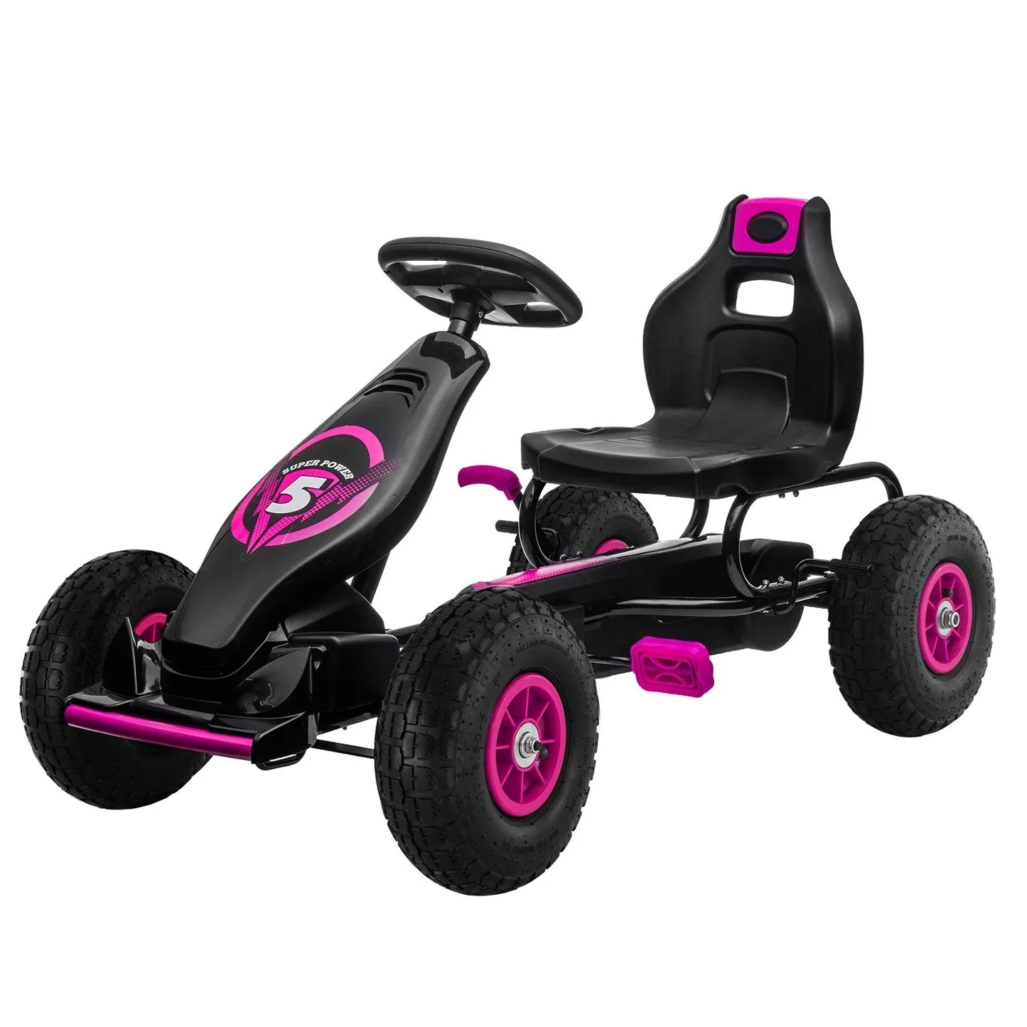 Kahuna G18 Kids Ride On Pedal Go Kart - Rose Pink - Mekamart Australia