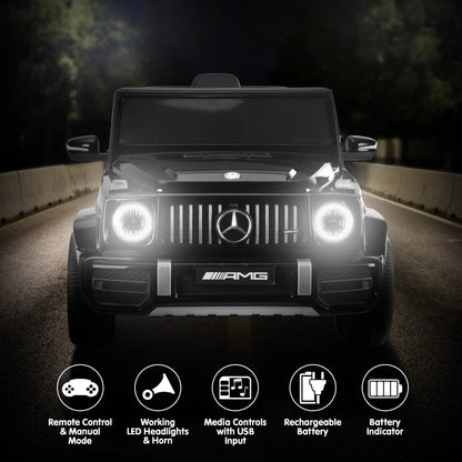 Kahuna Mercedes Benz AMG Licensed G63 Kids Electric Ride On Car Remote Control Dual 25W Motors Music Player LED Lights - Mekamart Australia