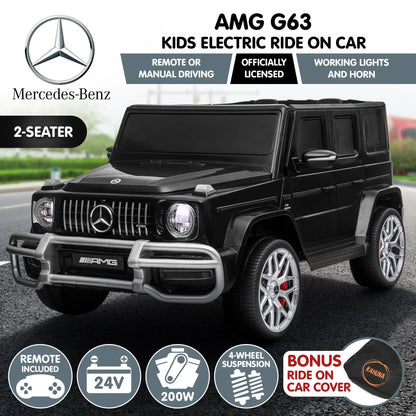 Kahuna Mercedes Benz AMG G63 Kids Electric Two Seater Ride On Car with Remote Control - Mekamart Australia