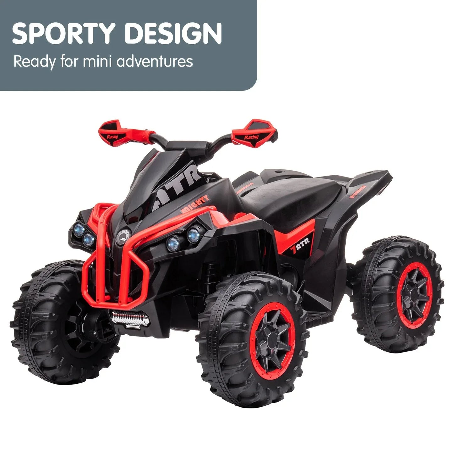 Kahuna GTS99 Kids Electric Ride On Quad Bike Toy ATV 50W - Red - Mekamart Australia