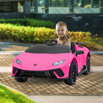 Kahuna Lamborghini Performante Kids Electric Ride On Car Remote Control by Kahuna - Pink - Mekamart Australia
