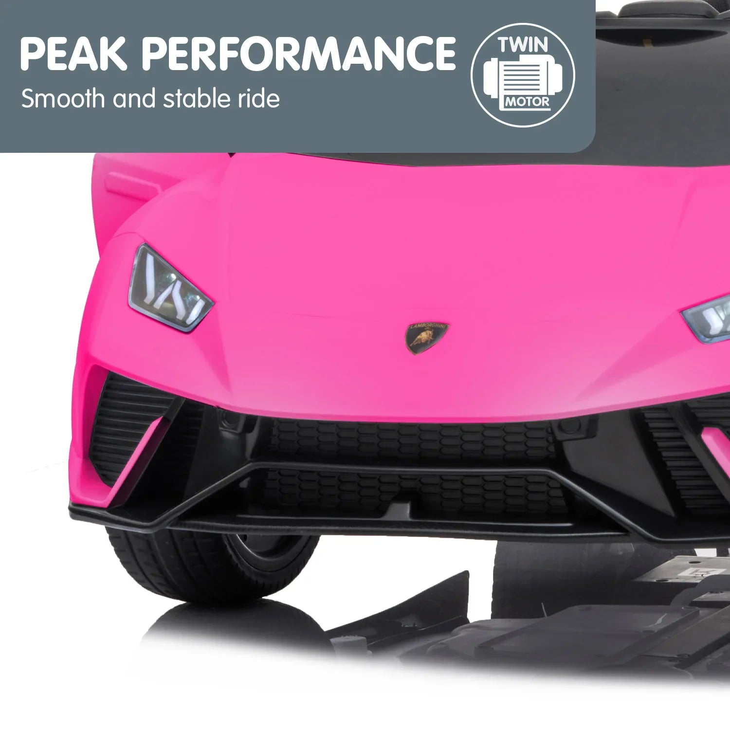 Kahuna Lamborghini Performante Kids Electric Ride On Car Remote Control by Kahuna - Pink - Mekamart Australia