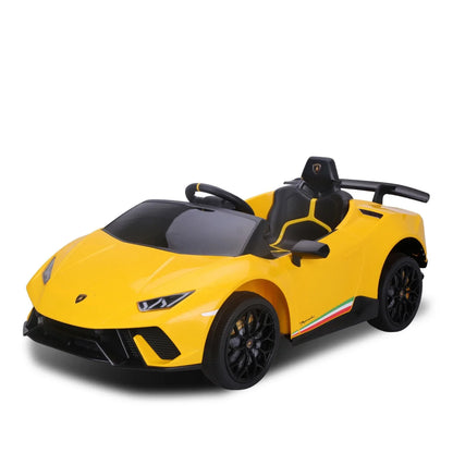 Kahuna Lamborghini Performante Kids Electric Ride On Car Remote Control - Yellow - Mekamart Australia