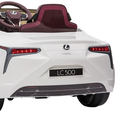 Kahuna Licensed Lexus Lc 500 Kids Electric Ride On Car - White - Mekamart Australia