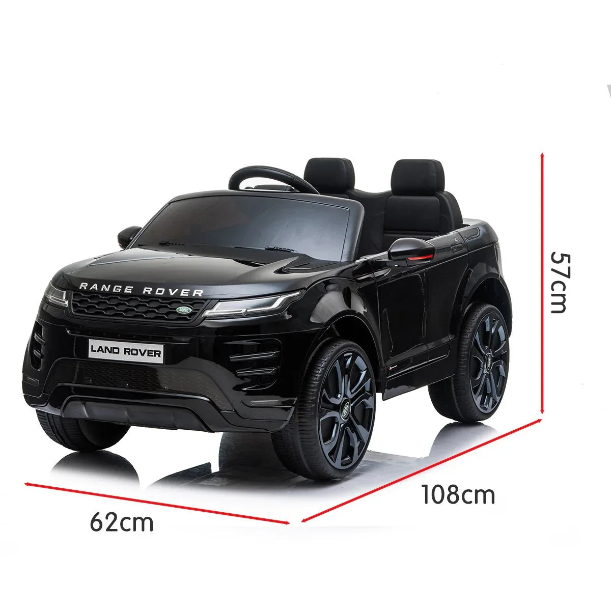 Kahuna Land Rover Licensed Kids Electric Ride On Car Remote Control - Black - Mekamart Australia