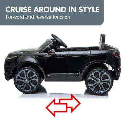 Kahuna Land Rover Licensed Kids Electric Ride On Car Remote Control - Black - Mekamart Australia