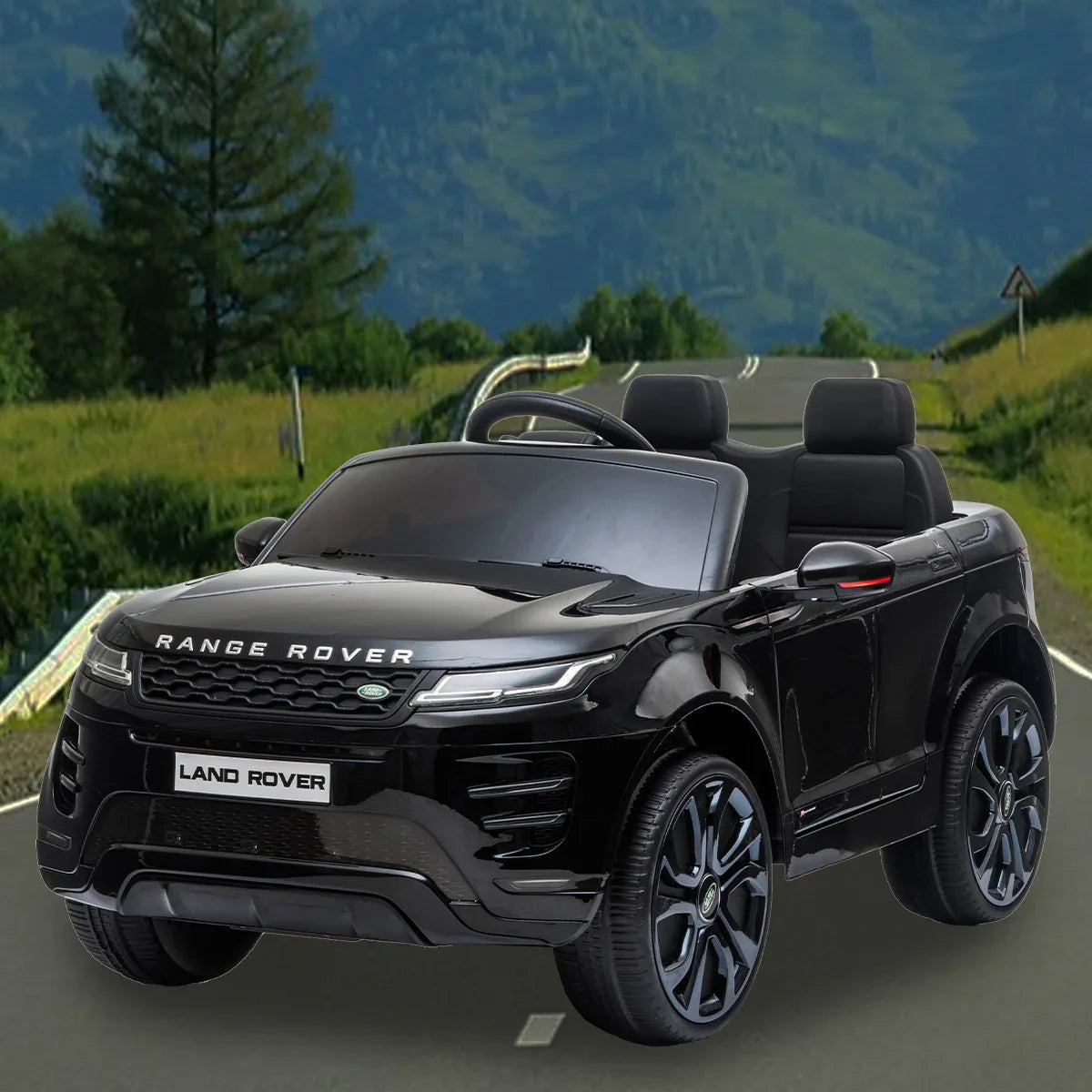 Kahuna Land Rover Licensed Kids Electric Ride On Car Remote Control - Black - Mekamart Australia
