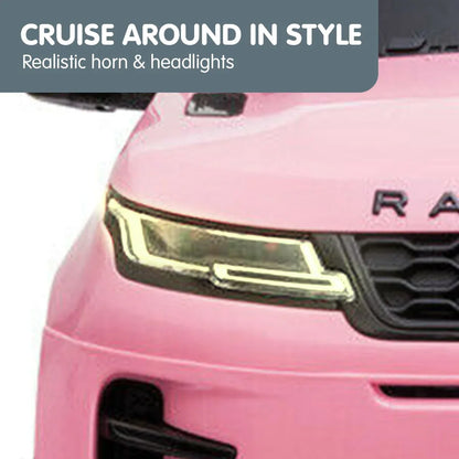 Kahuna Land Rover Licensed Kids Electric Ride On Car Remote Control - Pink - Mekamart Australia