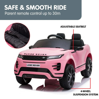 Kahuna Land Rover Licensed Kids Electric Ride On Car Remote Control - Pink - Mekamart Australia