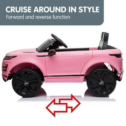 Kahuna Land Rover Licensed Kids Electric Ride On Car Remote Control - Pink - Mekamart Australia