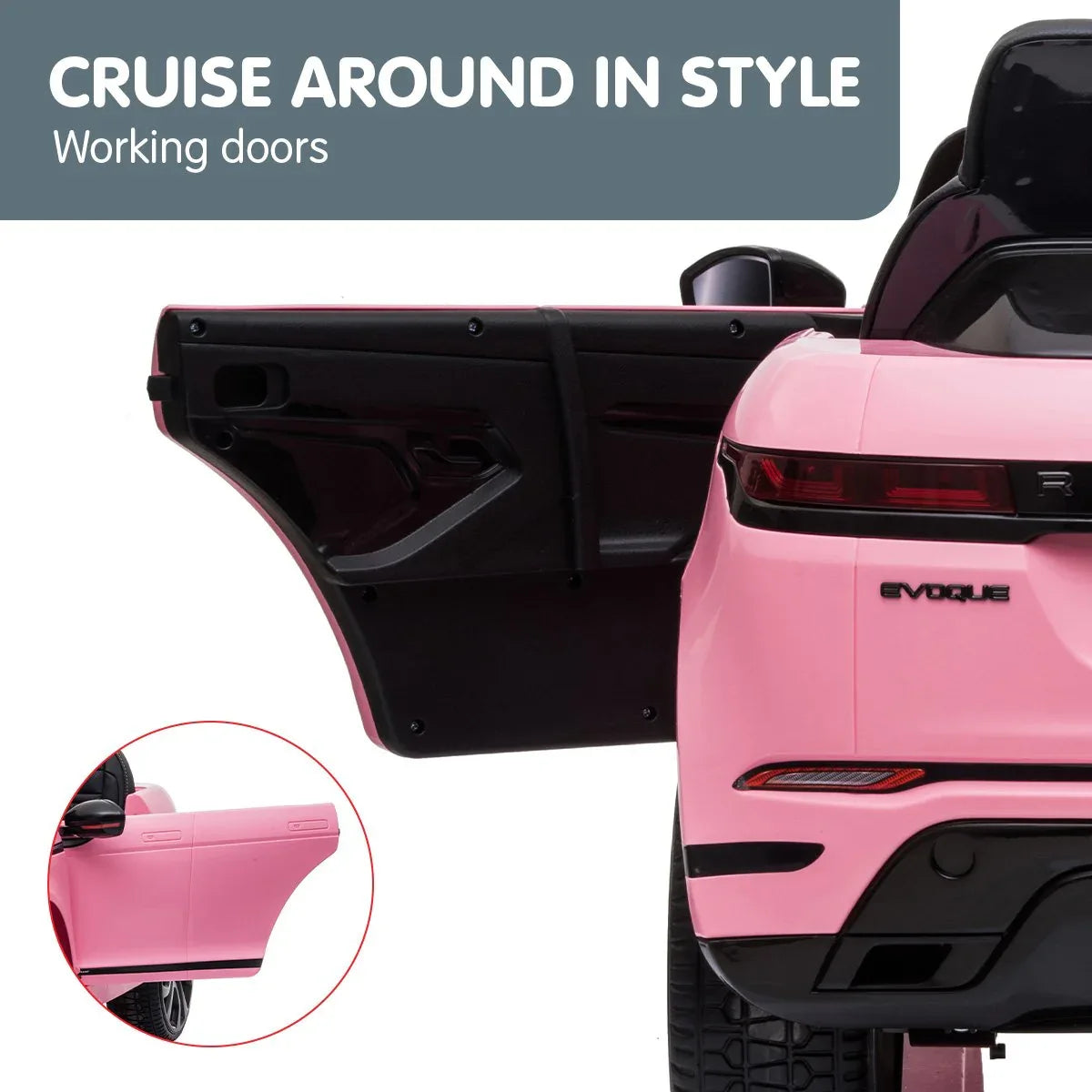 Kahuna Land Rover Licensed Kids Electric Ride On Car Remote Control - Pink - Mekamart Australia
