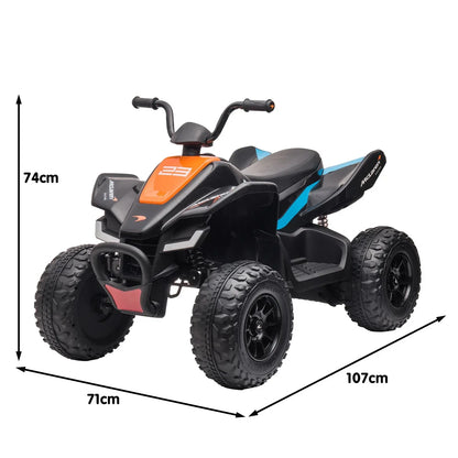 Kahuna MCL35 McLaren Toy Ride On Electric Quad Bike - Black - Mekamart Australia