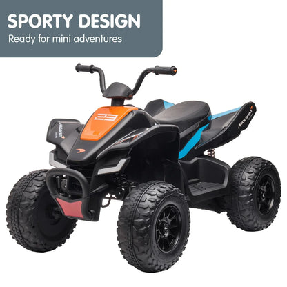 Kahuna MCL35 McLaren Toy Ride On Electric Quad Bike - Black - Mekamart Australia