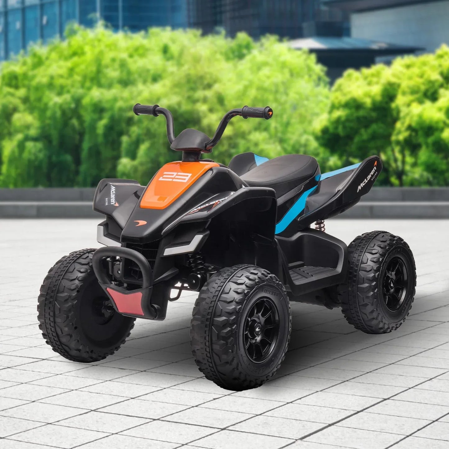 Kahuna MCL35 McLaren Toy Ride On Electric Quad Bike - Black - Mekamart Australia