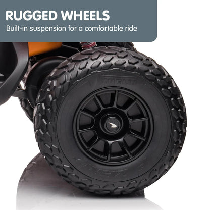 Kahuna Licensed MCL35 McLaren Kids Toy Ride On Electric Quad Bike - Orange - Mekamart Australia