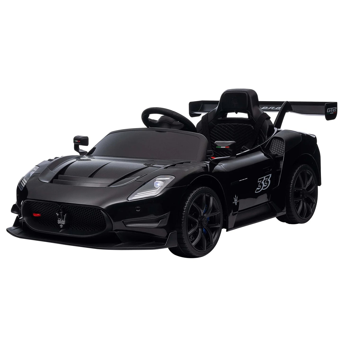 Kahuna Maserati MC20 GT2 Licensed Electric Kids Ride On Race Car Black - Mekamart Australia