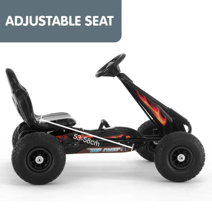 Kahuna G95 Kids Ride On Pedal-Powered Go Kart - Black - Mekamart Australia