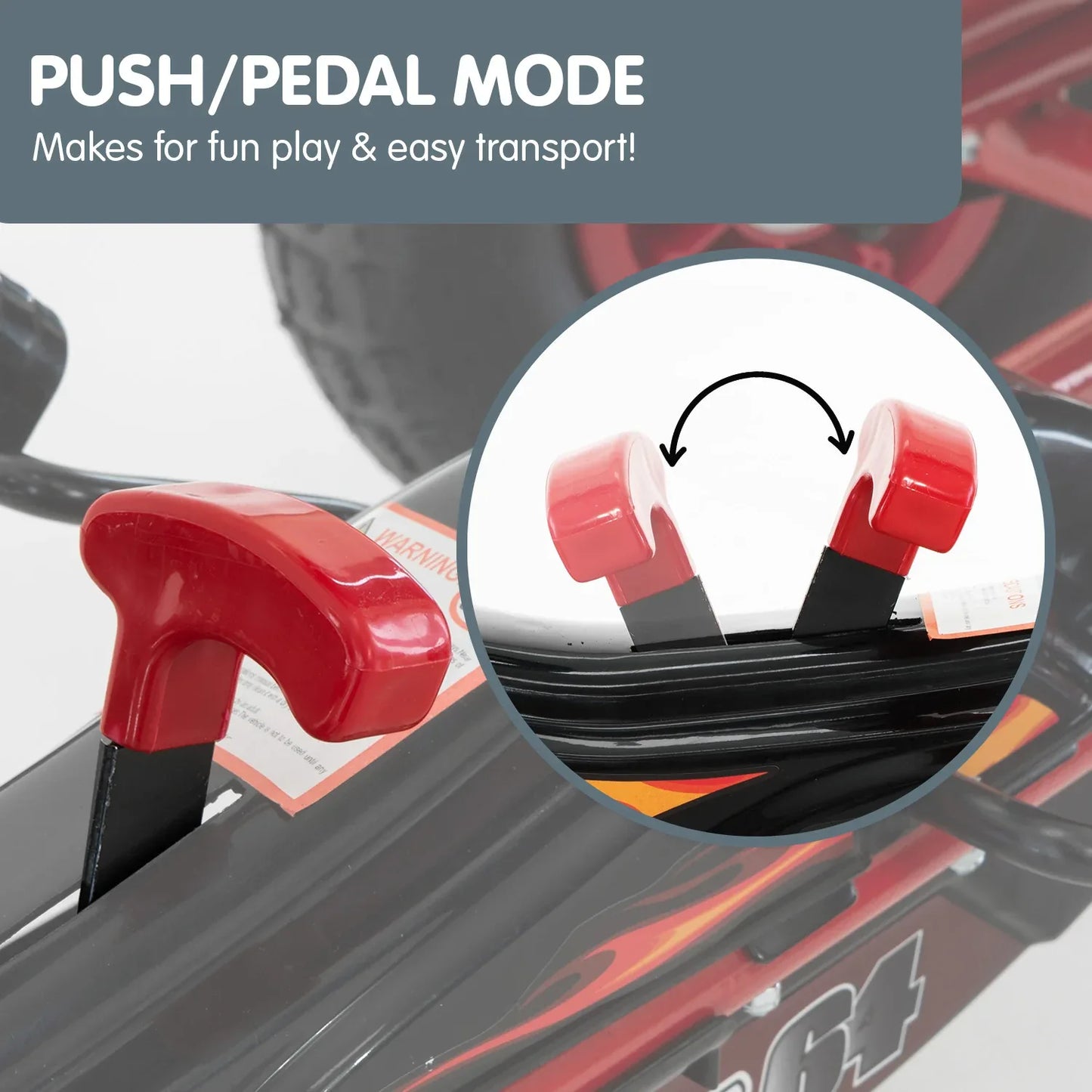 Kahuna G95 Kids Ride On Pedal-Powered Go Kart - Red - Mekamart Australia