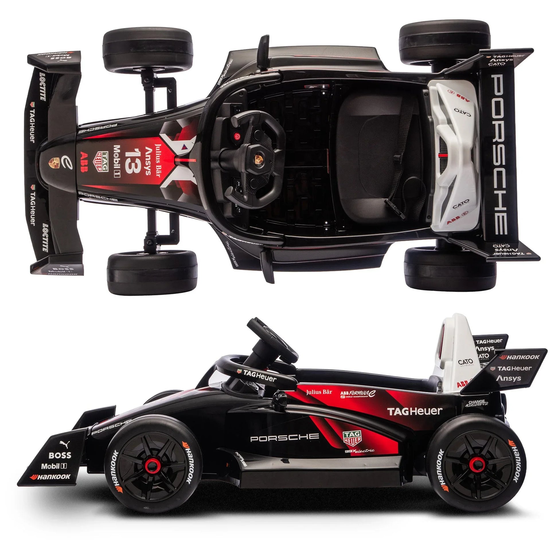 Kahuna Porsche Formula E Kids Electric Ride-on Car With Remote Control - Mekamart Australia