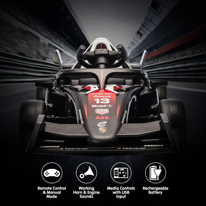 Kahuna Porsche Formula E Kids Electric Ride-on Car With Remote Control - Mekamart Australia