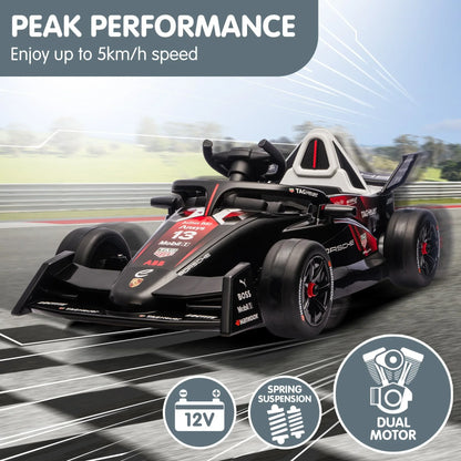 Kahuna Porsche Formula E Kids Electric Ride-on Car With Remote Control - Mekamart Australia