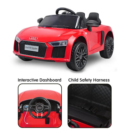 Kahuna Kahuna R8 Spyder Audi Licensed Kids Electric Ride On Car Remote Control - Red - Mekamart Australia