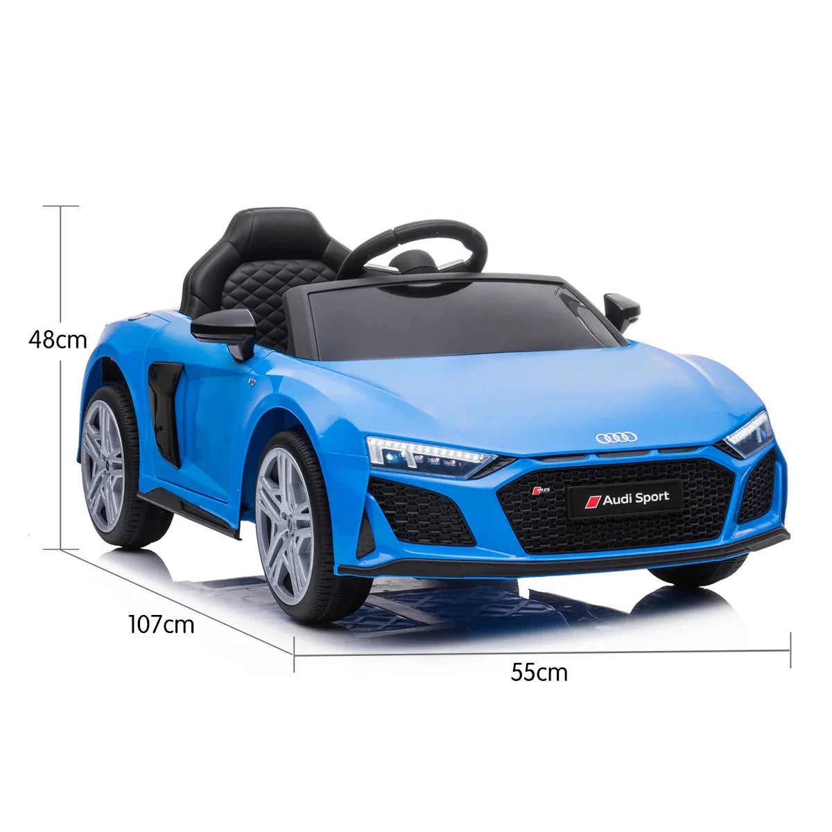 Kahuna Audi Sport Licensed Kids Electric Ride On Car Remote Control - Blue - Mekamart Australia