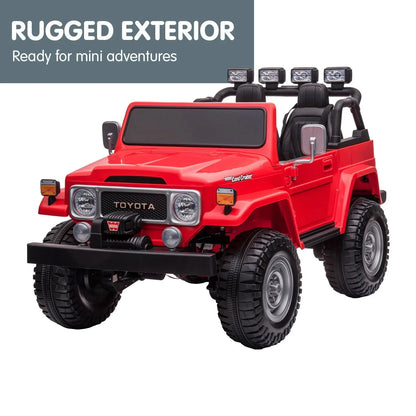 Kahuna Licensed Toyota FJ-40 Electric Kids Ride On Car by Kahuna - Red - Mekamart Australia