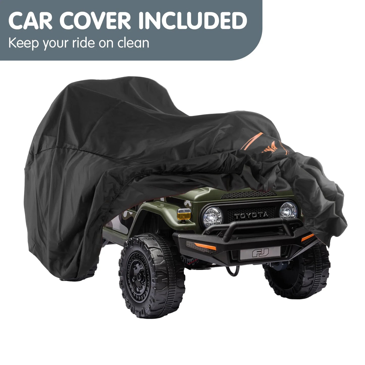 Kahuna Authorised Toyota FJ Cruiser Kids Electric Ride On Car - Green - Mekamart Australia