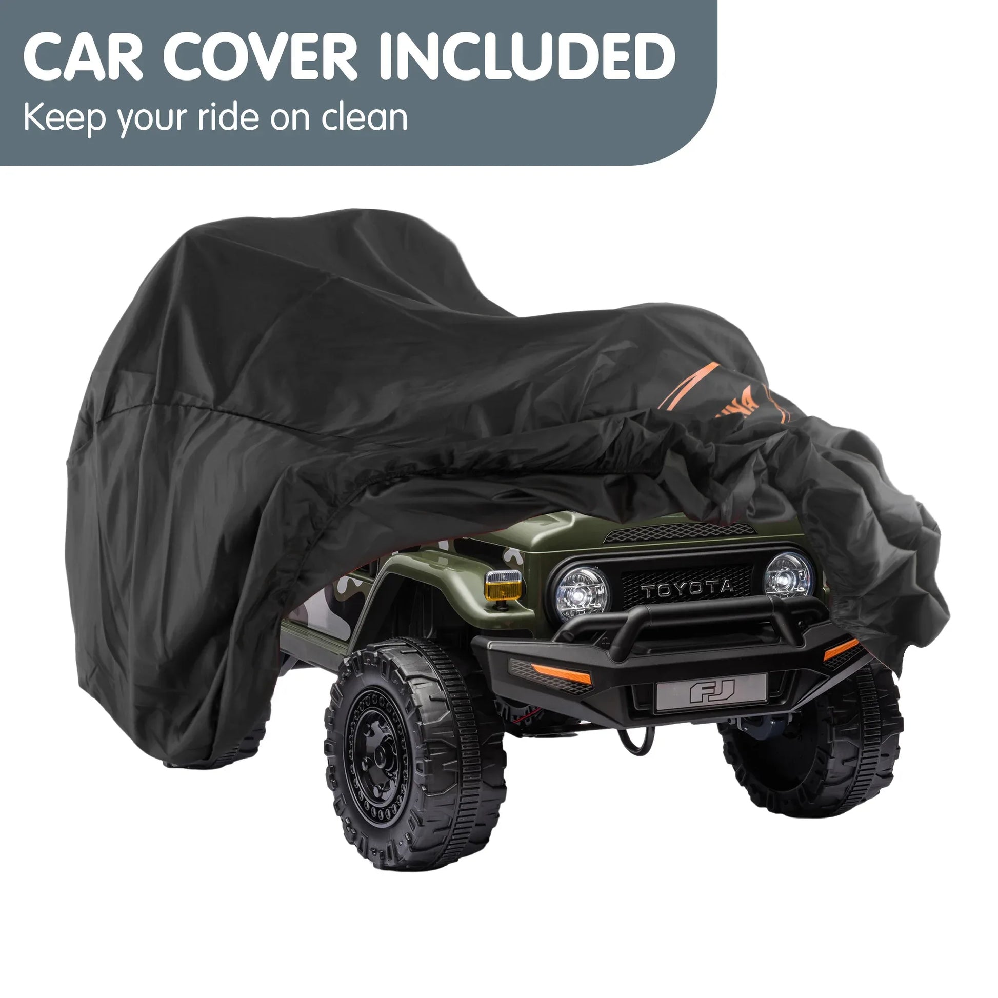 Kahuna Authorised Toyota FJ Cruiser Kids Electric Ride On Car - Green - Mekamart Australia