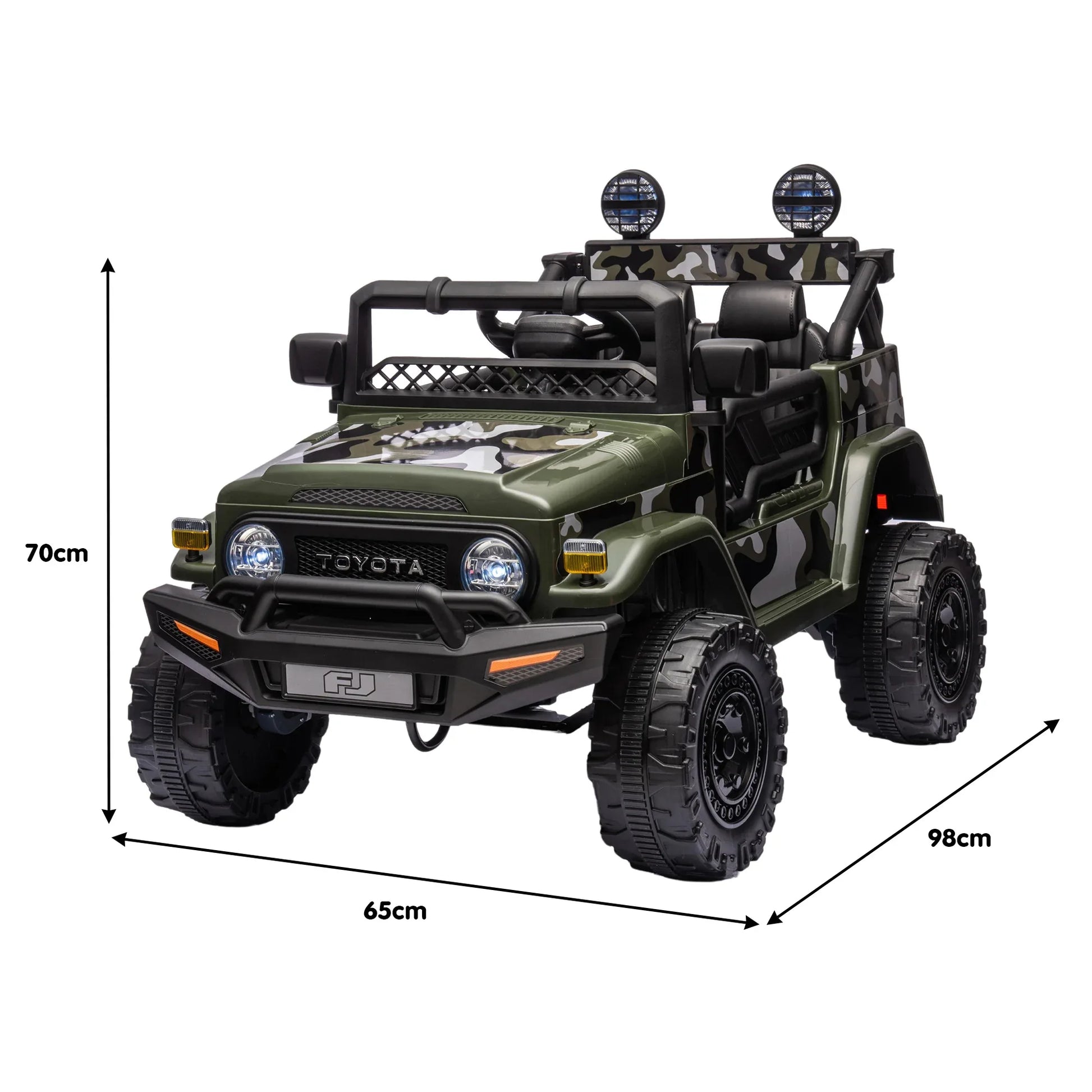 Kahuna Authorised Toyota FJ Cruiser Kids Electric Ride On Car - Green - Mekamart Australia