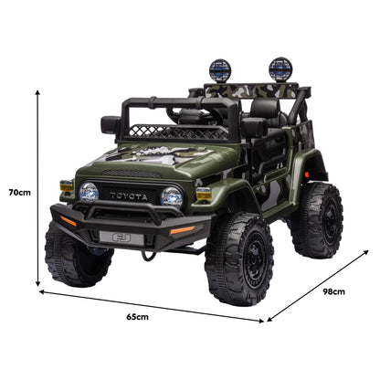 Kahuna Authorised Toyota FJ Cruiser Kids Electric Ride On Car - Green - Mekamart Australia