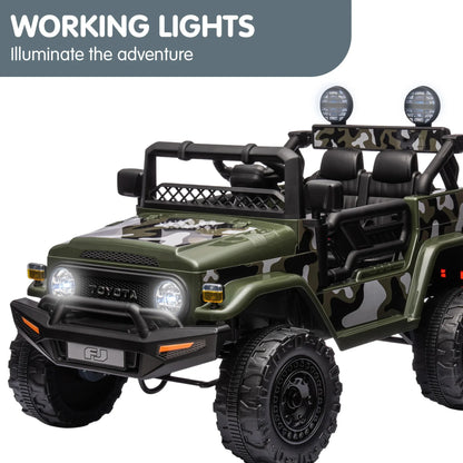 Kahuna Authorised Toyota FJ Cruiser Kids Electric Ride On Car - Green - Mekamart Australia