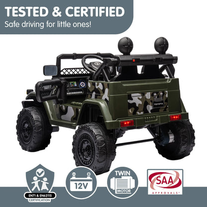Kahuna Authorised Toyota FJ Cruiser Kids Electric Ride On Car - Green - Mekamart Australia