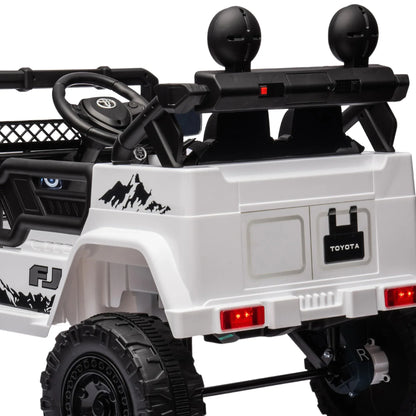 Kahuna Authorized Toyota Electric Kids Ride-on Car Fj Cruiser - White - Mekamart Australia