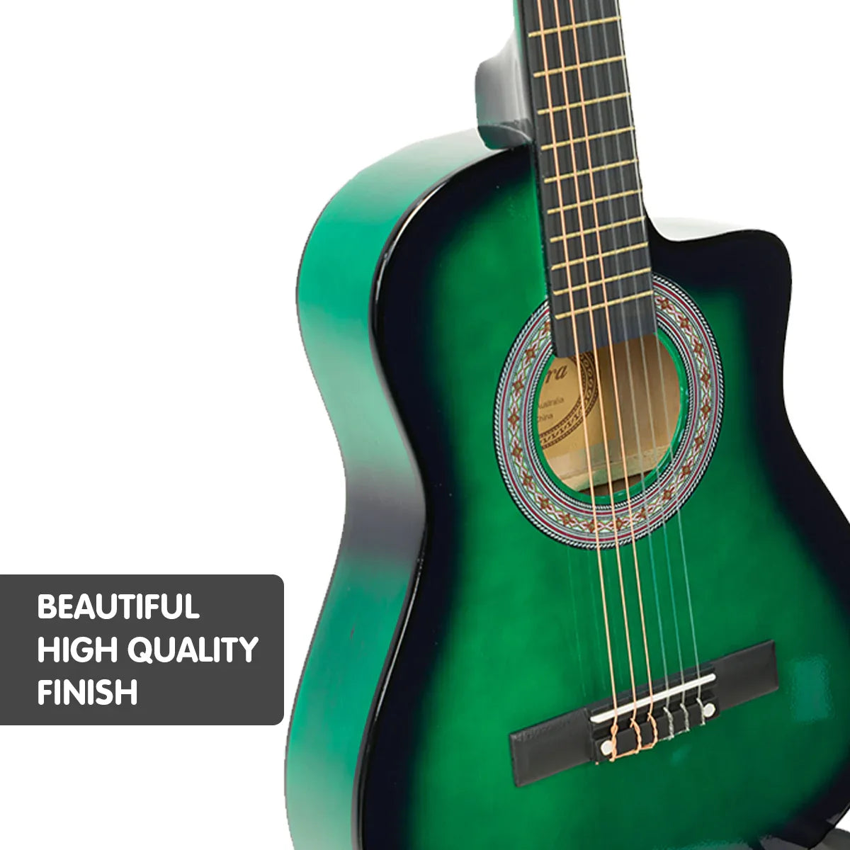 Karrera Childrens Acoustic Guitar Kids - Green - Mekamart Australia