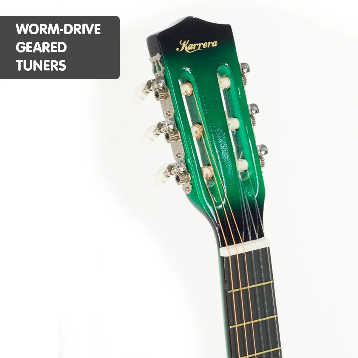 Karrera Childrens Acoustic Guitar Kids - Green - Mekamart Australia