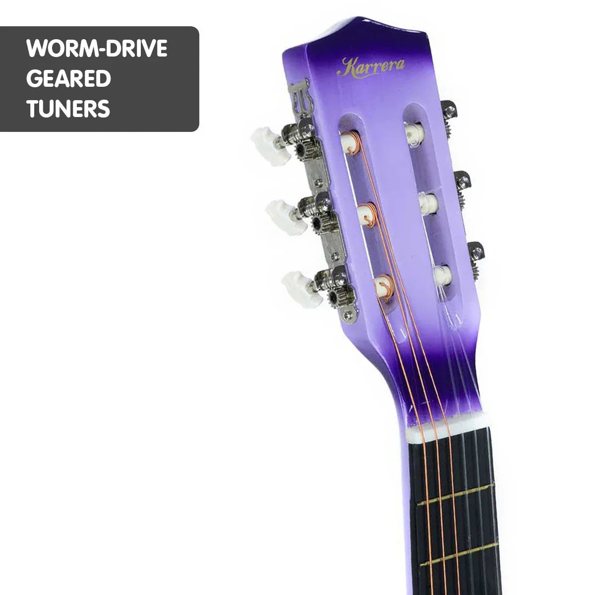 Karrera Childrens Acoustic Guitar Kids - Purple - Mekamart Australia