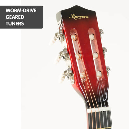 Karrera Childrens Acoustic Guitar Kids - Red - Mekamart Australia